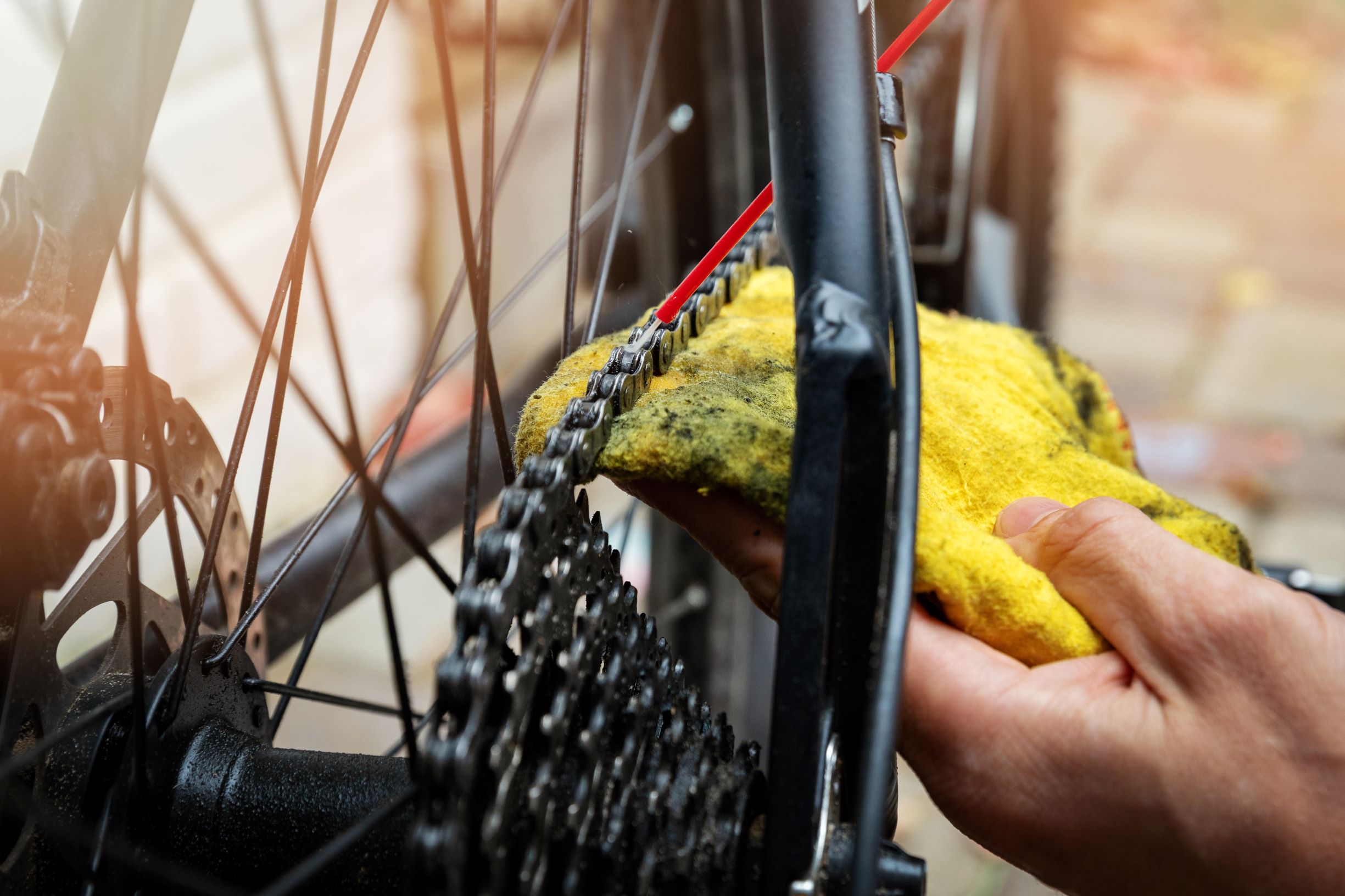 Fahrrad Pflege Fahrradkette reinigen & ölen
