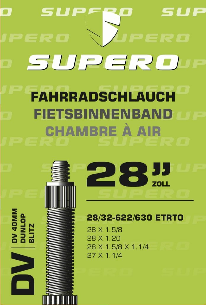 Supero Fahrradschlauch 28" Blitz40 28/32-622/630