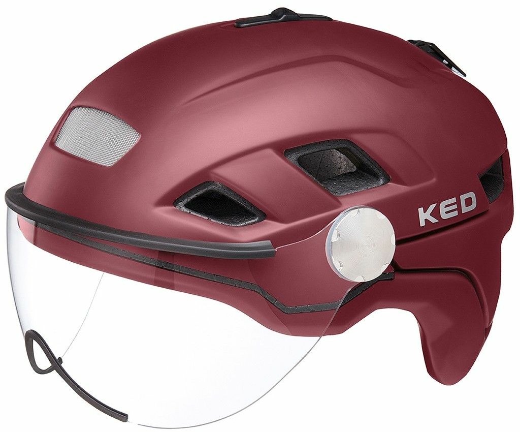 Bekleidung/Helme: KED  Fahrradhelm B-Vis X-Lite 56-61 cm dark merlot matt