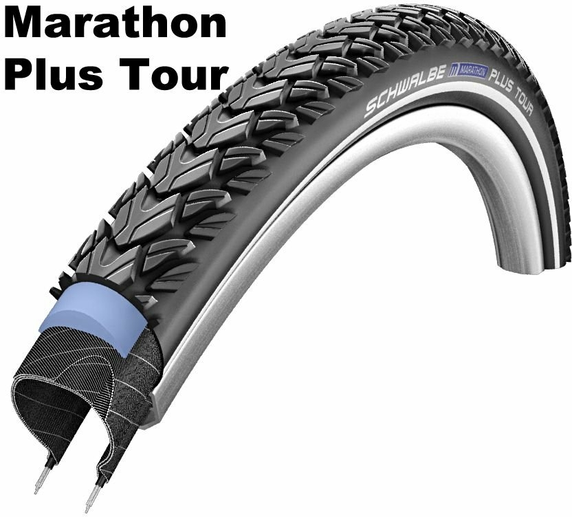 Schwalbe Performance Line - SmartGuard,28&quot; Marathon Plus Tour 37-622 schwarz/schwarz