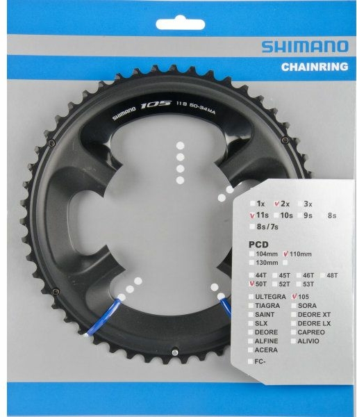 Fahrradteile/Kette: Shimano  Kettenblatt 5800 105 (11110750Z) 