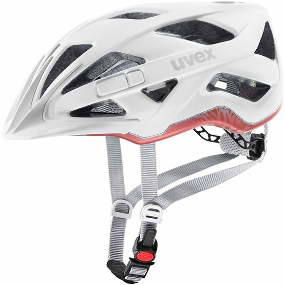 Bekleidung/Helme: Uvex  Fahrradhelm active cc 56-60 cm white mat