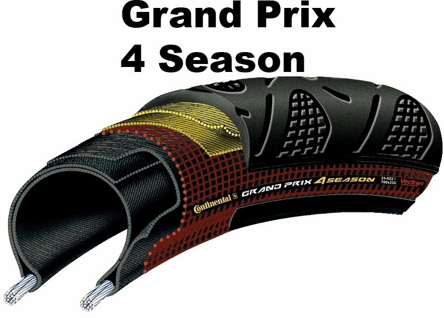 Fahrradteile/Bereifung: Continental  Double Vectran Breaker - 28 Zoll Grand Prix 4 Season (25-622) 