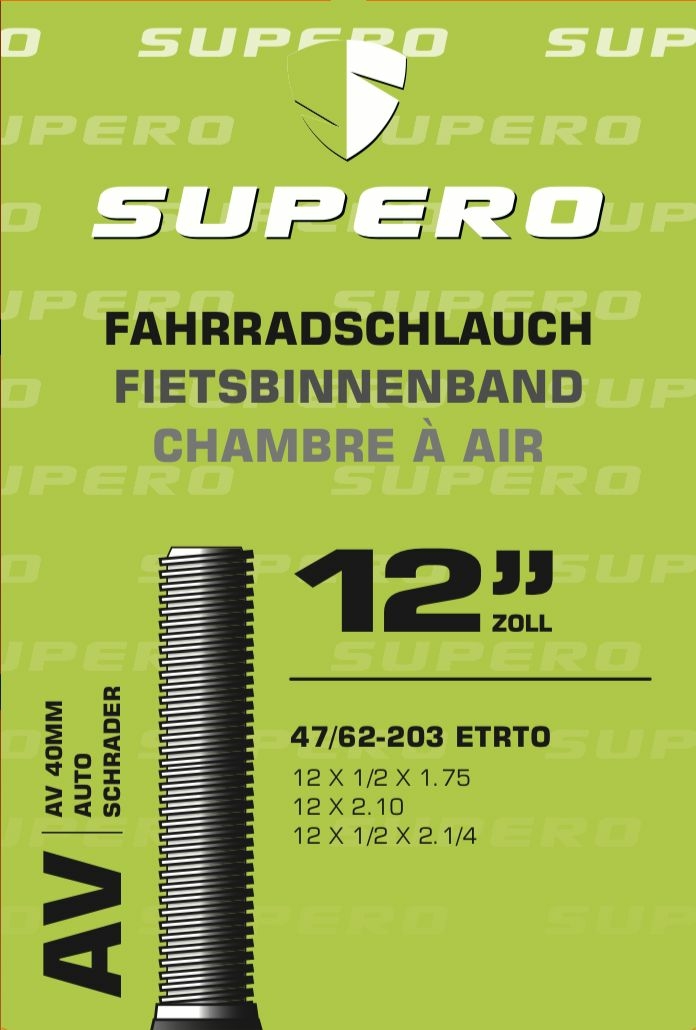 schläuche/Bereifung: Supero  Fahrradschlauch 12" Schrader 4762-203 