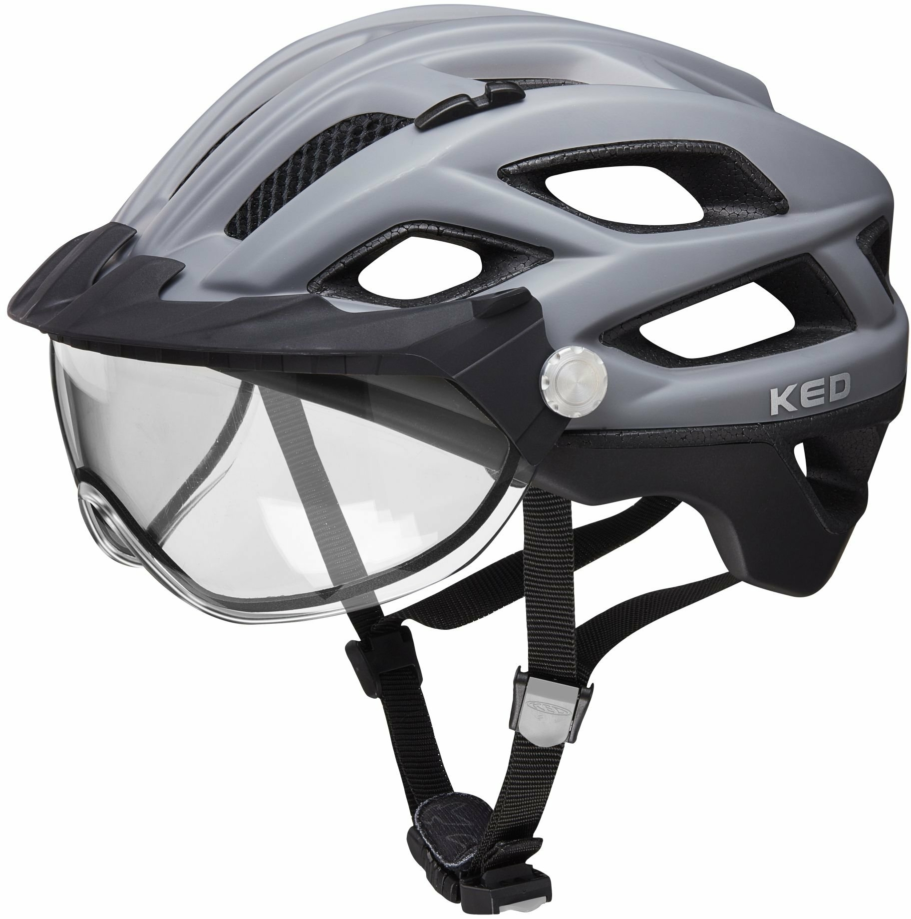Bekleidung/Helme: KED  Fahrradhelm Covis Lite 52-58 cm grey  matt
