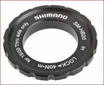Fahrradteile/Bremsen: Shimano  Center-Lock Ring für Steckachse 1520mm 