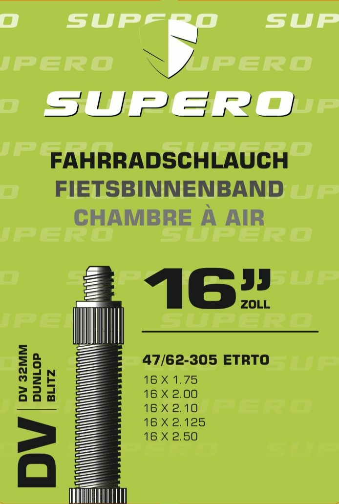 schläuche/Bereifung: Supero  Fahrradschlauch 16" Blitz 32 4762-305 