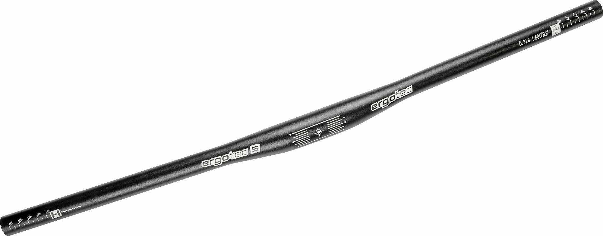 ergotec Flat Bar 650B 31,8/680/240 mm / 9 Grad, sw