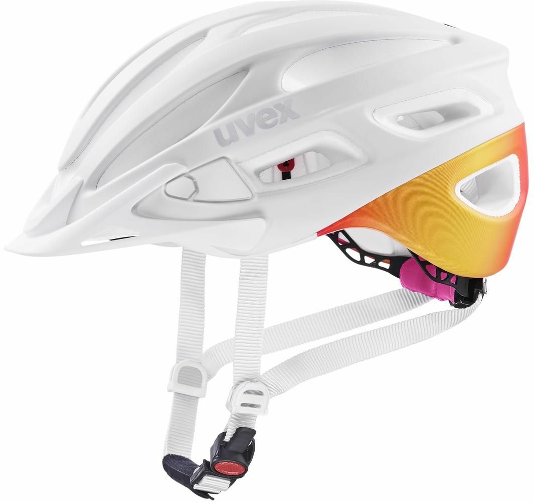 Bekleidung/Helme: Uvex  Fahrradhelm true cc 55-58 cm white - peach mat