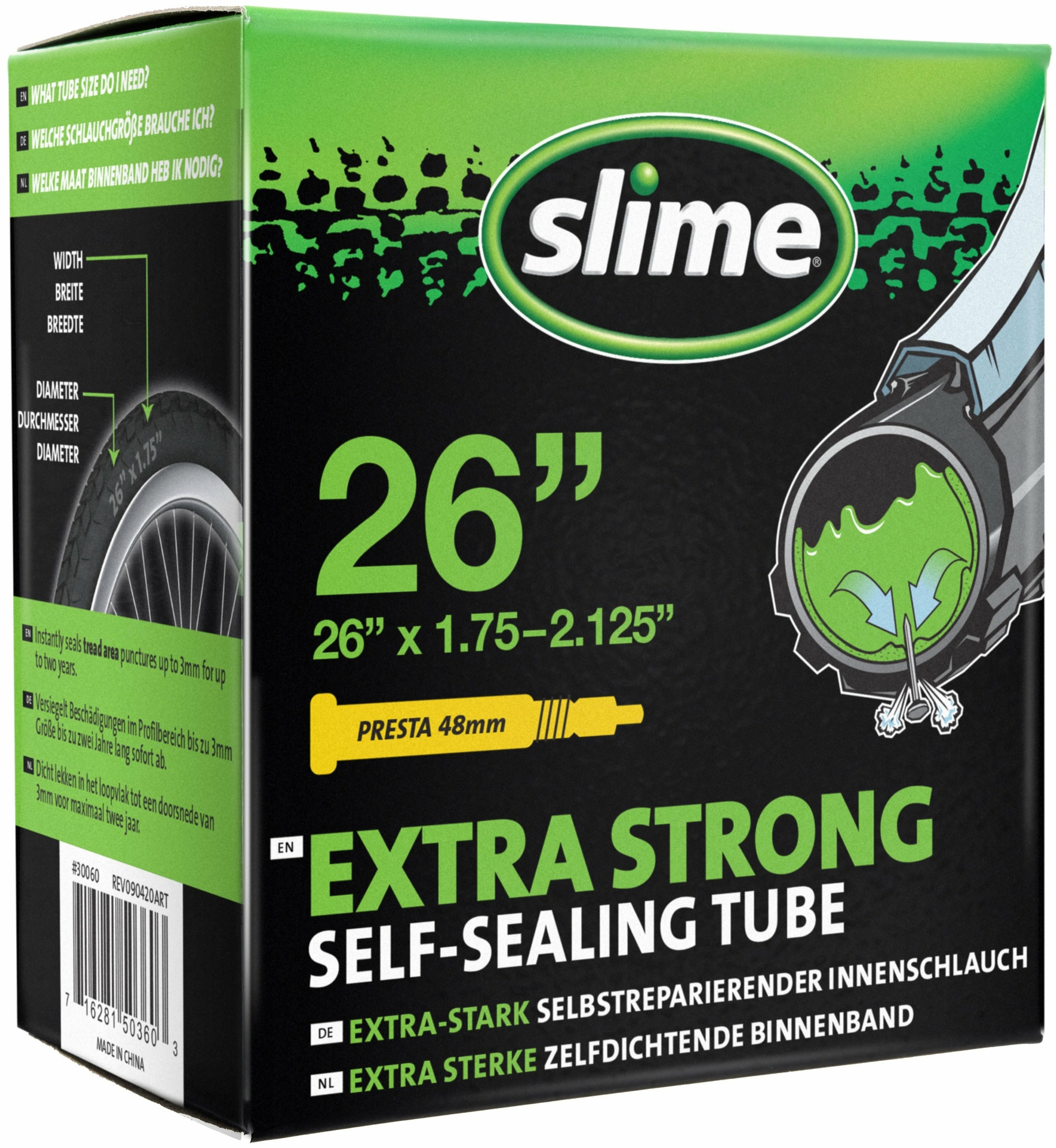 schläuche/Bereifung: Slime  Fahrradschlauch Smart Tube 26" Scl (47-57-559)