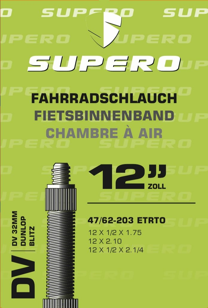 schläuche/Bereifung: Supero  Fahrradschlauch 12" Blitz 32 4762-203 