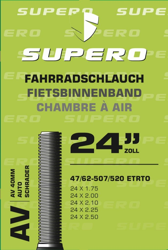 schläuche/Bereifung: Supero  Fahrradschlauch 24" Schrader40 4062-507520 