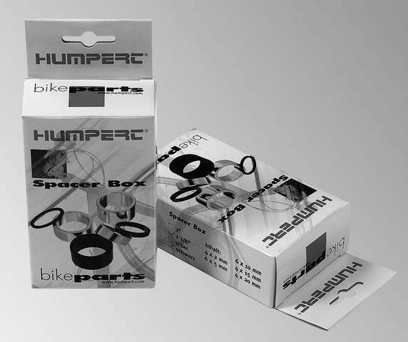 Humpert Ergotec Spacerbox 24 teilig 1 1/8 Zoll silber