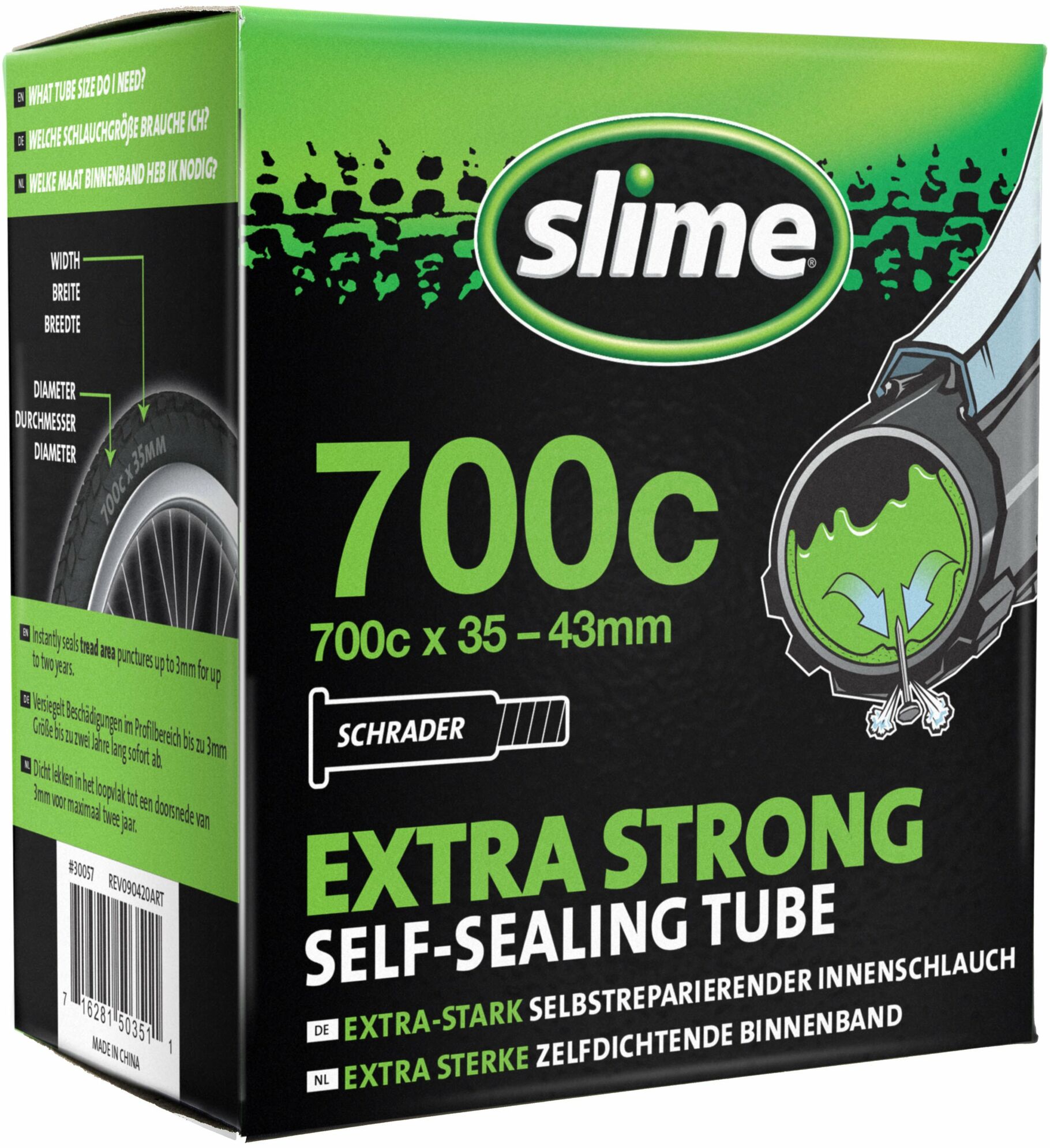 schläuche/Bereifung: Slime  Fahrradschlauch Smart Tube 28" AV (35-43-622)