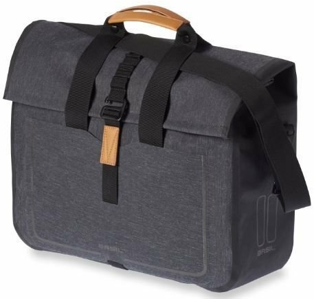 Fahrradteile/Koffer & Körbe: Basil  Urban Dry Business Bag Gepäckträgertasche charcoal melee