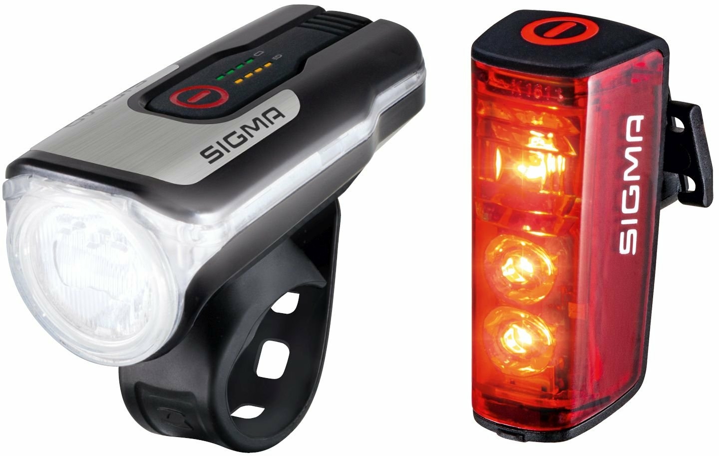 batteriebeleuchtung/Beleuchtung: Sigma  Beleuchtungsset Aura 80 + Blaze 