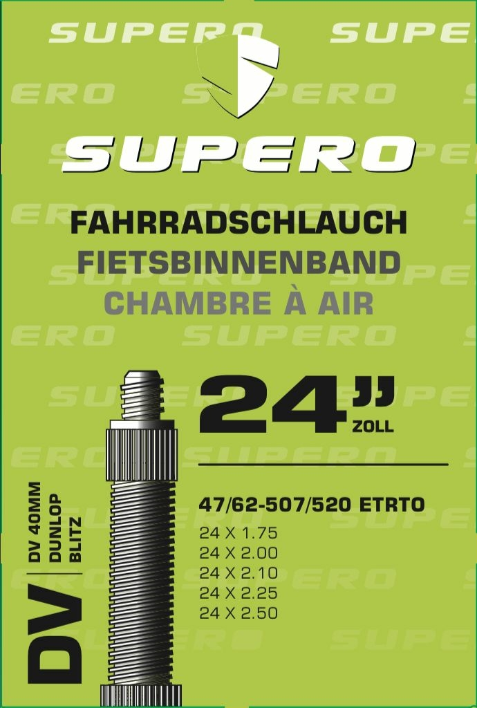 schläuche/Bereifung: Supero  Fahrradschlauch 24" Blitz40 4062-507520 